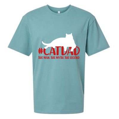 #CatDad The Man Myth Legend Sueded Cloud Jersey T-Shirt