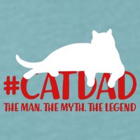 #CatDad The Man Myth Legend Sueded Cloud Jersey T-Shirt