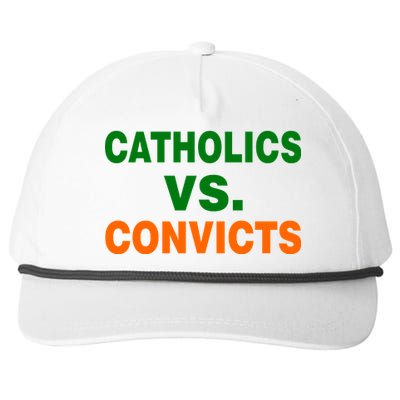 Catholics Vs. Convicts Snapback Five-Panel Rope Hat