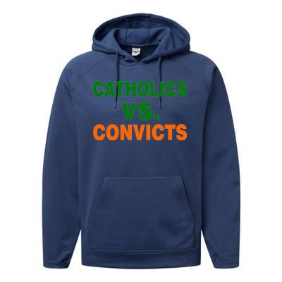 Catholics Vs. Convicts Performance Fleece Hoodie