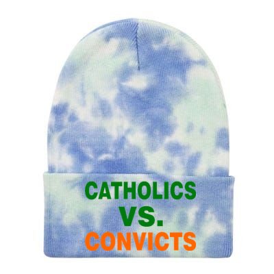 Catholics Vs. Convicts Tie Dye 12in Knit Beanie