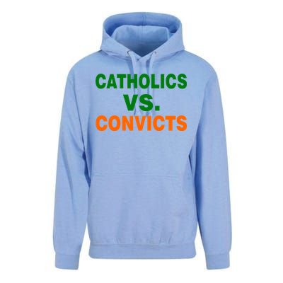 Catholics Vs. Convicts Unisex Surf Hoodie