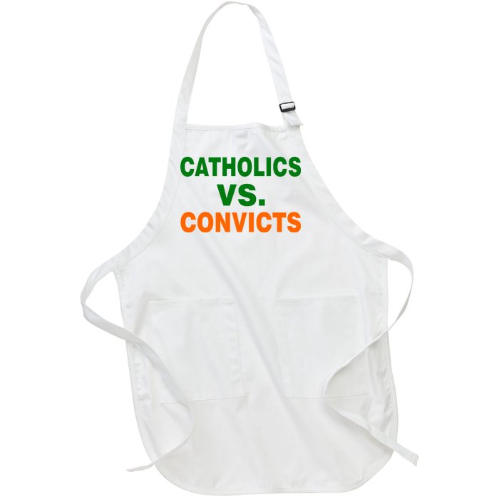 Catholics Vs. Convicts Full-Length Apron With Pockets