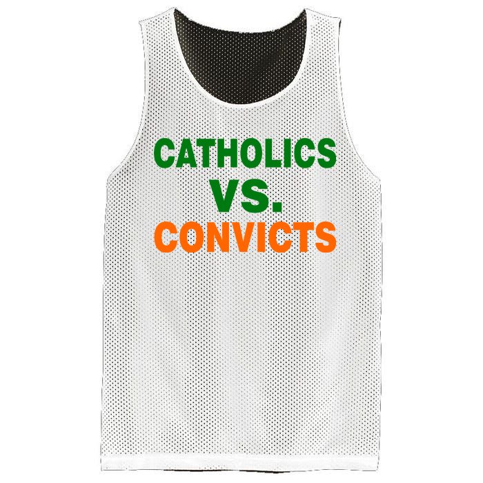 Catholics Vs. Convicts Mesh Reversible Basketball Jersey Tank