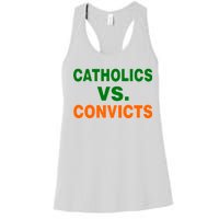 Catholics Vs. Convicts Women's Racerback Tank