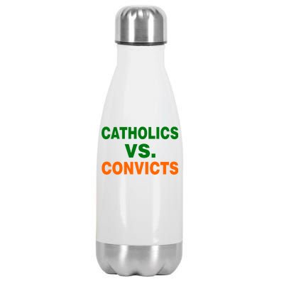 Catholics Vs. Convicts Stainless Steel Insulated Water Bottle