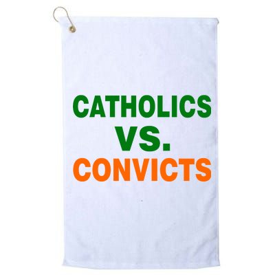 Catholics Vs. Convicts Platinum Collection Golf Towel