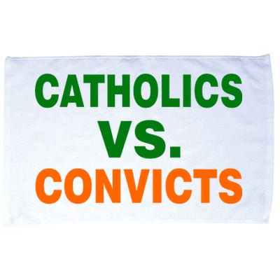 Catholics Vs. Convicts Microfiber Hand Towel