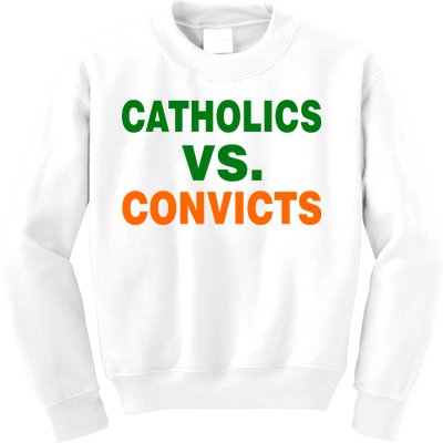 Catholics Vs. Convicts Kids Sweatshirt