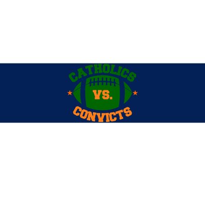 Catholics Vs. Convicts 1988 Football Logo Bumper Sticker