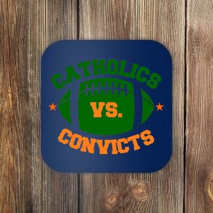 Catholics Vs. Convicts 1988 Football Logo Coaster