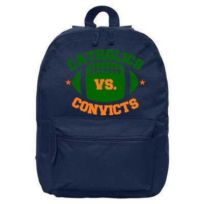 Catholics Vs. Convicts 1988 Football Logo 16 in Basic Backpack