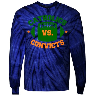 Catholics Vs. Convicts 1988 Football Logo Tie-Dye Long Sleeve Shirt