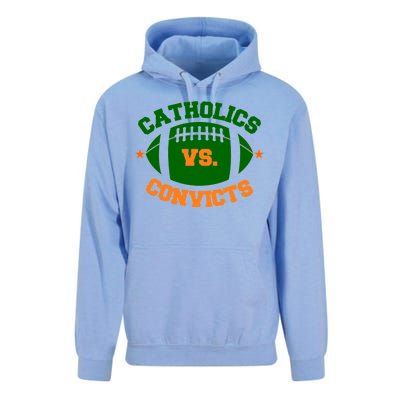 Catholics Vs. Convicts 1988 Football Logo Unisex Surf Hoodie