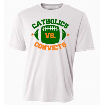 Catholics Vs. Convicts 1988 Football Logo Cooling Performance Crew T-Shirt