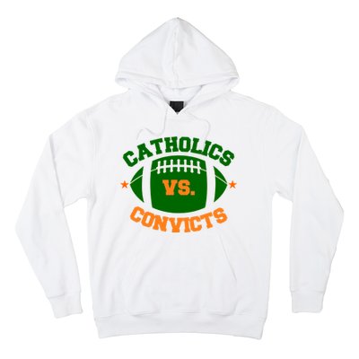 Catholics Vs. Convicts 1988 Football Logo Hoodie