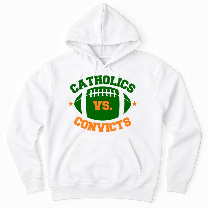 Catholics Vs. Convicts 1988 Football Logo Hoodie