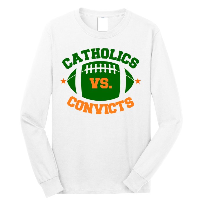 Catholics Vs. Convicts 1988 Football Logo Long Sleeve Shirt