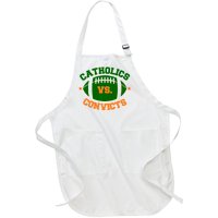 Catholics Vs. Convicts 1988 Football Logo Full-Length Apron With Pockets