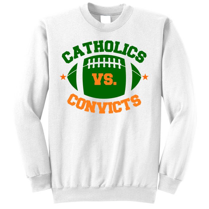 Catholics Vs. Convicts 1988 Football Logo Sweatshirt