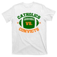 Catholics Vs. Convicts 1988 Football Logo T-Shirt