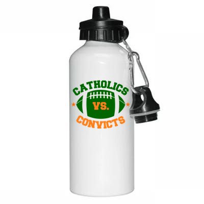 Catholics Vs. Convicts 1988 Football Logo Aluminum Water Bottle