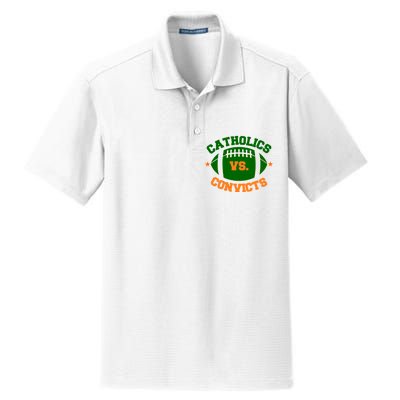 Catholics Vs. Convicts 1988 Football Logo Dry Zone Grid Polo