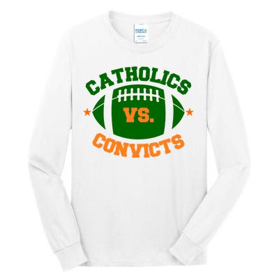 Catholics Vs. Convicts 1988 Football Logo Tall Long Sleeve T-Shirt