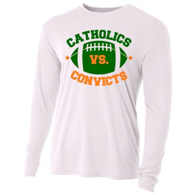 Catholics Vs. Convicts 1988 Football Logo Cooling Performance Long Sleeve Crew