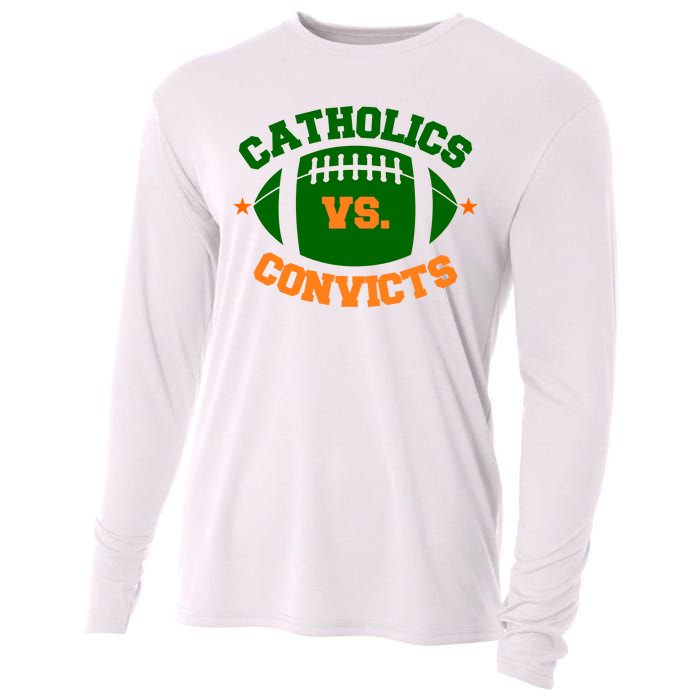 Catholics Vs. Convicts 1988 Football Logo Cooling Performance Long Sleeve Crew