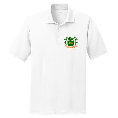 Catholics Vs. Convicts 1988 Football Logo PosiCharge RacerMesh Polo