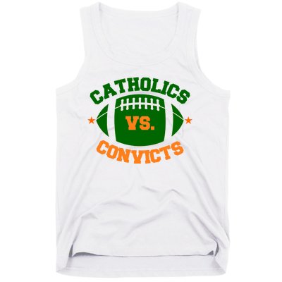 Catholics Vs. Convicts 1988 Football Logo Tank Top