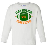 Catholics Vs. Convicts 1988 Football Logo Toddler Long Sleeve Shirt