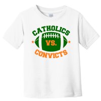 Catholics Vs. Convicts 1988 Football Logo Toddler T-Shirt