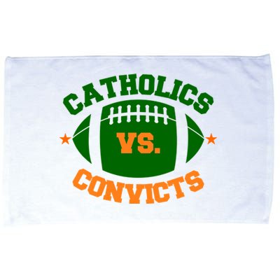 Catholics Vs. Convicts 1988 Football Logo Microfiber Hand Towel