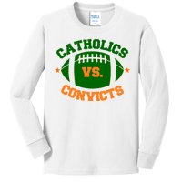 Catholics Vs. Convicts 1988 Football Logo Kids Long Sleeve Shirt