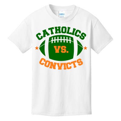 Catholics Vs. Convicts 1988 Football Logo Kids T-Shirt