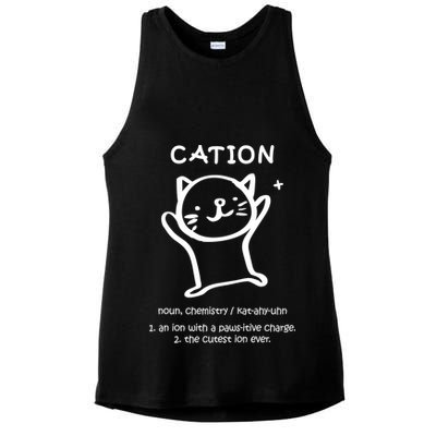Cation Definition Ion Paws-itive Charge Ladies PosiCharge Tri-Blend Wicking Tank