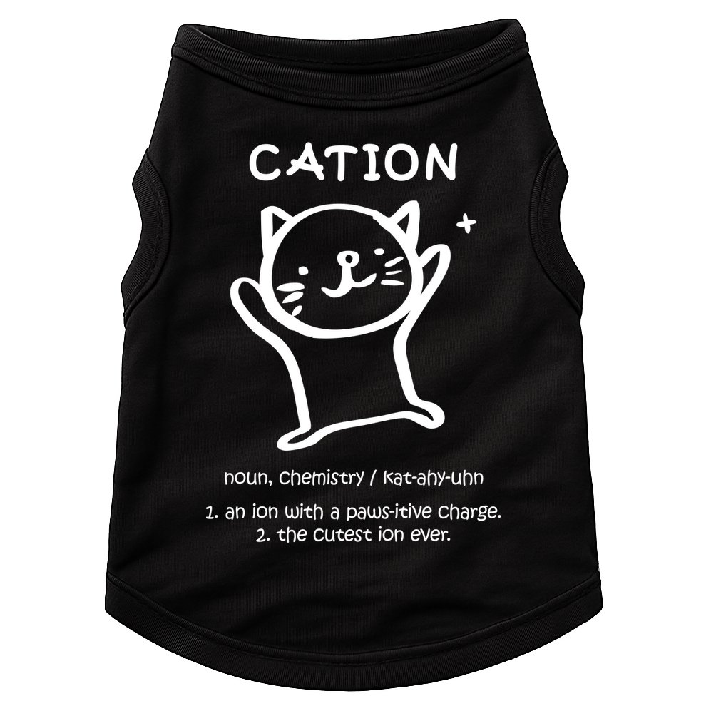 Cation Definition Ion Paws-itive Charge Doggie Tank