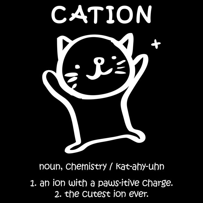 Cation Definition Ion Paws-itive Charge 16 in Basic Backpack