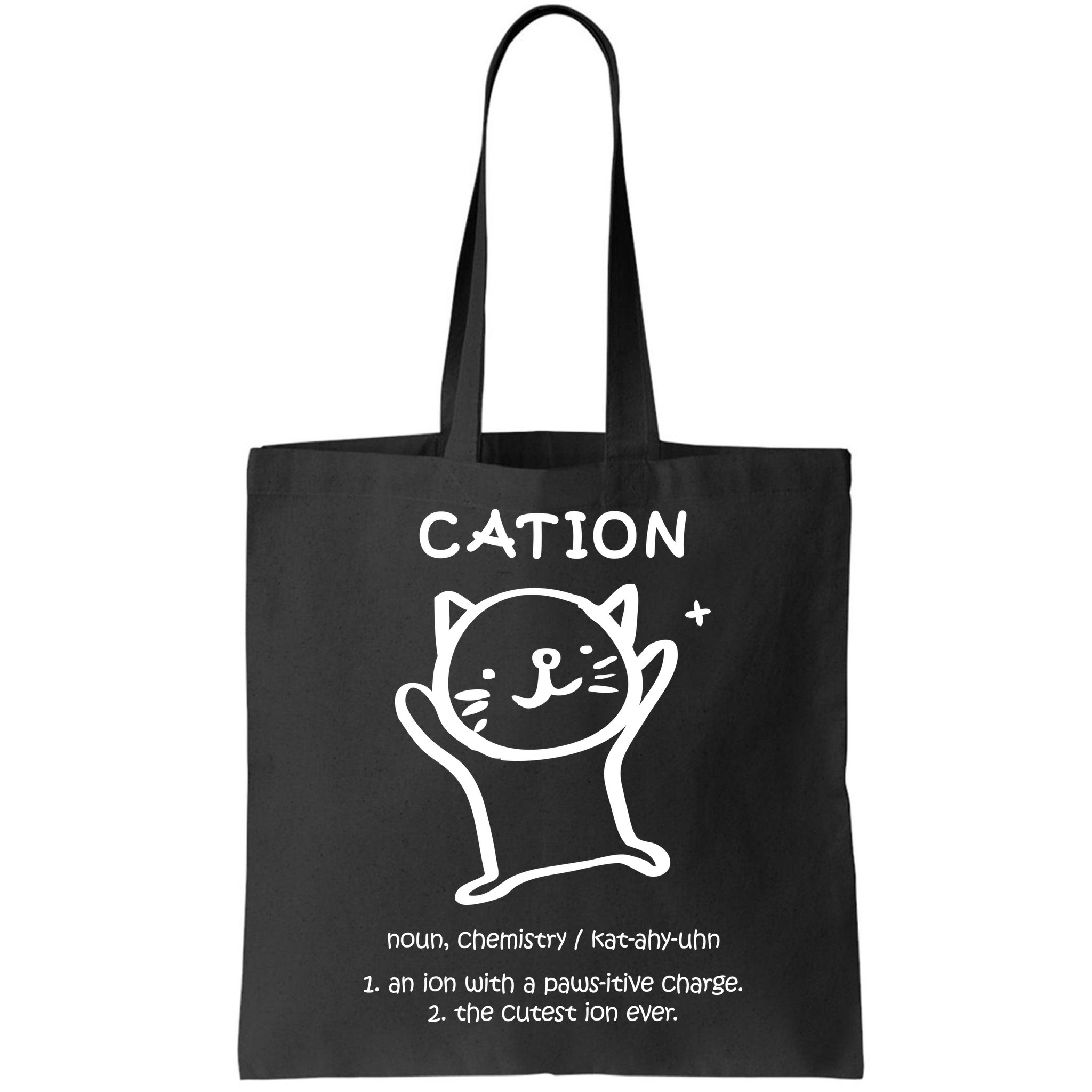 Cation Definition Ion Paws-itive Charge Bag
