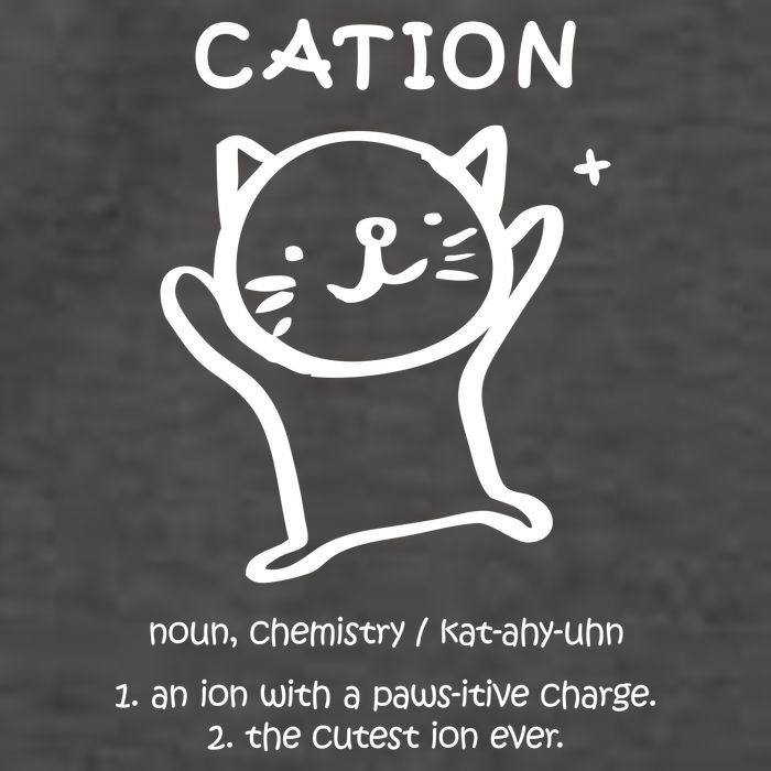 Cation Definition Ion Paws-itive Charge Vector Backpack