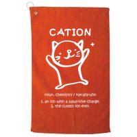 Cation Definition Ion Paws-itive Charge Golf Towel