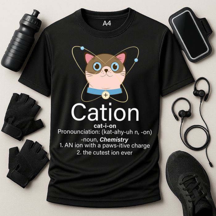 Cation Science Joke Funny Cooling Performance Crew T-Shirt