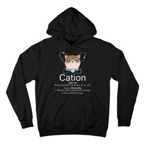 Cation Science Joke Funny Hoodie