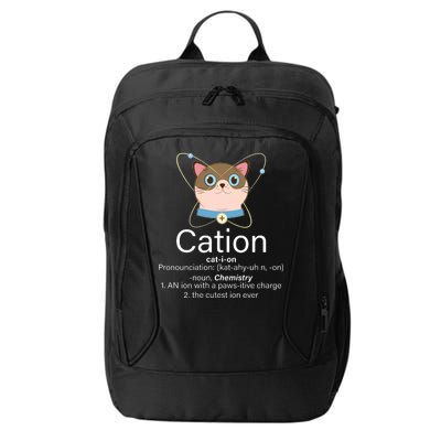 Cation Science Joke Funny City Backpack