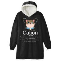 Cation Science Joke Funny Hooded Wearable Blanket