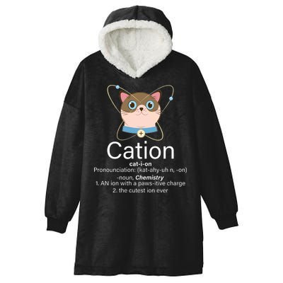 Cation Science Joke Funny Hooded Wearable Blanket