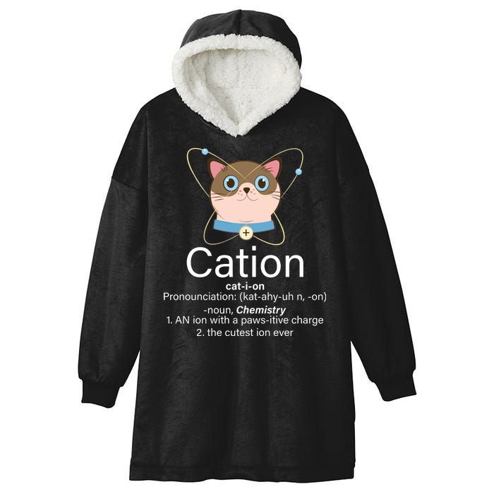 Cation Science Joke Funny Hooded Wearable Blanket