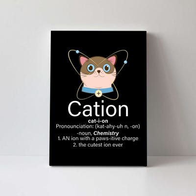 Cation Science Joke Funny Canvas